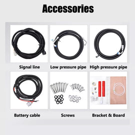 12V Truck Air Conditioner Split A/C Kit for Semi Trucks Bus RV Caravan 12000 BTU