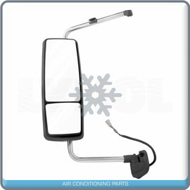 Black Rear View Side Power Heated Mirror Left Side fit 08-18 Prostar Lonestar QL - Qualy Air