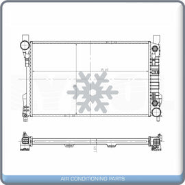 Radiator for Mercedes-Benz C230, C280, C350, C55 AMG, CLK500, C240, C3... QL - Qualy Air