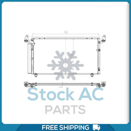 A/C Condenser for Toyota Tundra QL - Qualy Air