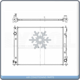 Radiator fits 16-19 Honda Civic 2.0L - OE# 19010-5BA-A01 HO3010240 QL - Qualy Air