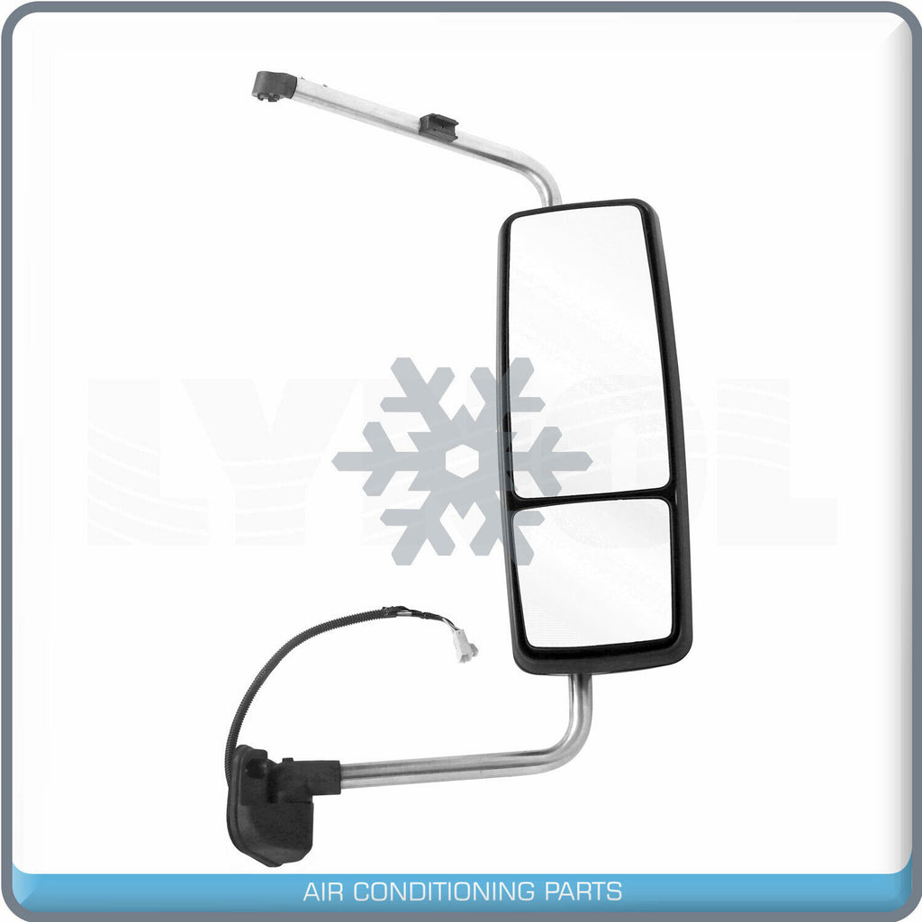 Black Rear View Side Power Heated Mirror Right Side fit 08-18 Prostar Lonestar - Qualy Air