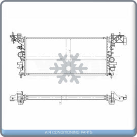 Radiator for OE# 39116554 13453907 13453906 GM3010605 GM3010592 134435... QL - Qualy Air