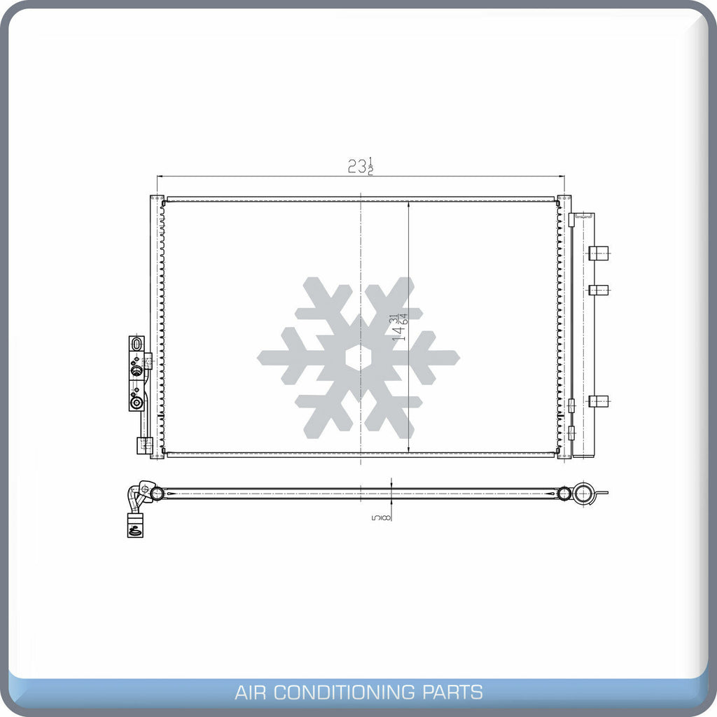 A/C Condenser for BMW X4, X3 QL - Qualy Air