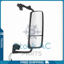 Chrome Mirror Passenger Right Side Power Heated Assembly fit 04-12 Volvo VNL QL - Qualy Air