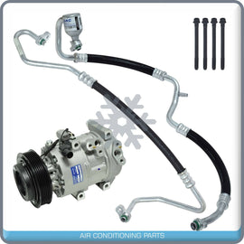 New A/C Compressor + Hoses fits Kia Rondo 2.4L 2007-2012 -  OE# 977011D200 UQ - Qualy Air
