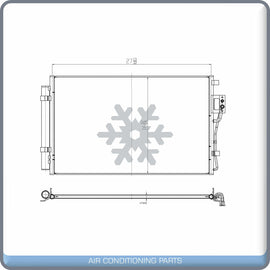 A/C Condenser for Sorento / Santa Fe QL - Qualy Air
