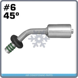 New AC #06 Male Spring lock 45° Fitting - Qualy Air
