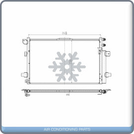 A/C Condenser for Chrysler Pacifica QL - Qualy Air