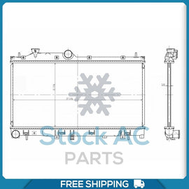 Radiator for 14-18 Subaru Forester H4 2.0l/ 2.5l - OE# SU3010657 QL - Qualy Air