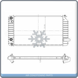Radiator for Buick Skylark / Chevrolet Beretta, Corsica / Oldsmobile A... QL - Qualy Air