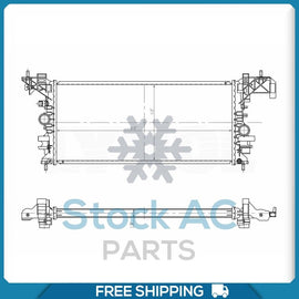 Radiator for OE# 39116554 13453907 13453906 GM3010605 GM3010592 134435... QL - Qualy Air