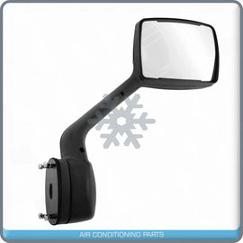 Black Hood Mirror Passenger Right Side fit Kenworth T680 Peterbilt 10+ 579 587 R - Qualy Air