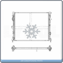 NEW Radiator for Ford Edge 16-18 3.5L / Lincoln MKX 3.7L 16-18 OE# F2GZ8005A - Qualy Air