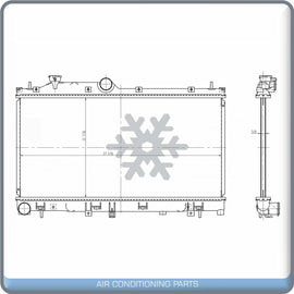 Radiator for 14-18 Subaru Forester H4 2.0l/ 2.5l - OE# SU3010657 QL - Qualy Air