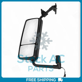 Chrome Mirror Driver Left Side Power Heated Assembly fit 04-12 Volvo VNL Truck - Qualy Air