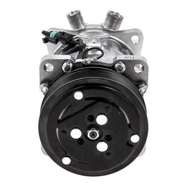 A/C Compressor model Sanden 4665 12V 7 Groove fits International 1652SC 89-2006 - Qualy Air