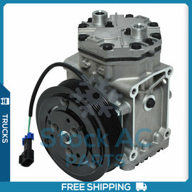 New A/C Compressor York type fits Freightliner / Kenworth / Navistar - 8GR - Qualy Air