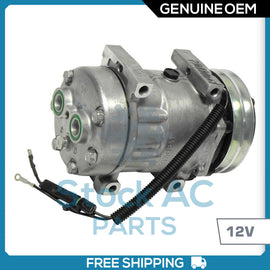 New OEM A/C Compressor Sanden 2A Groove - 12V - OE# 75R89462 - Qualy Air
