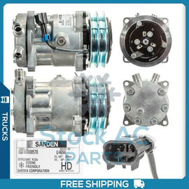 A/C Compressor fits Peterbilt / Caterpillar - 3406 Engine - REF 206RD413M OEM - Qualy Air