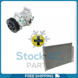 New AC Compressor + Condenser + Drier for Toyota Corolla, Matrix 1.8L 2011-14 - Qualy Air