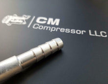 Load image into Gallery viewer, AC A/C Fittings,Barbed Push On,Female Oring #8 X 90 Degree #4 Nut,#8 Hose