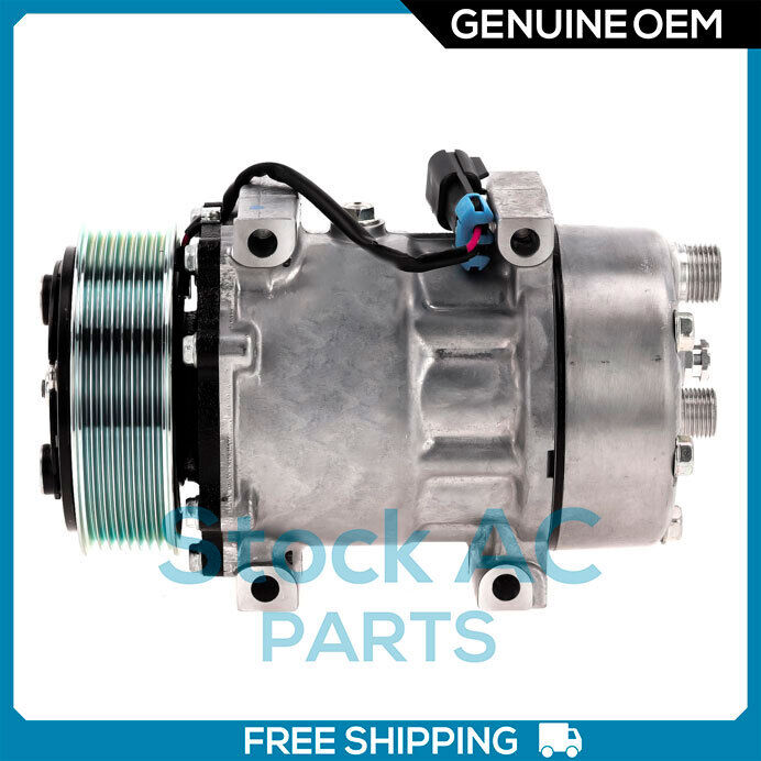 New OEM A/C Compressor for Ford F650, F750 / Peterbilt 325, 330, 337 - SANDEN