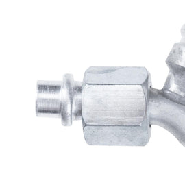 BEADLOCK A/C FITTINGS,FEMALE O RING, 8x45 DEGREE #8 HOSE WITH SERVICE PORT