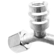 Cargar imagen en el visor de la galería, CONEXIONES DE A/C BEADLOCK, JUNTA TÓRICA HEMBRA, MANGUERA N.º 8 DE 8x45 GRADOS CON PUERTO DE SERVICIO