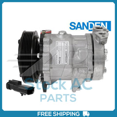 New Compressor for OE Sanden SD7H15  127mm 6 Groove Clutch 12V