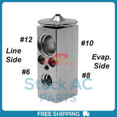A/C Expansion Valve for R12 and R134a Compatible OE# 3946673