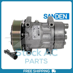 New Compressor for OE Sanden SD7H15HD  130mm 8 Groove Clutch 12V