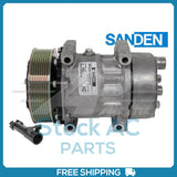 New Compressor for OE Sanden SD7H15HD  130mm 8 Groove Clutch 12V