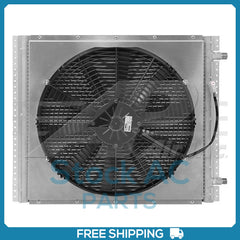 New A/C Condenser for DutyRemote Mount with Spal Puller Fan 12V Heavy