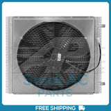 New A/C Condenser for DutyRemote Mount with Spal Puller Fan 12V Heavy