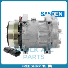 New Compressor for OE Sanden SD7H15  4 Groove Clutch 12V
