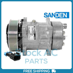 New Compressor for OE Sanden SD7H15  130mm 8 Groove Clutch 12V OE# 8142556