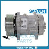 New Compressor for OE Sanden SD7H15  Suc. port and Dis. port Horizontal