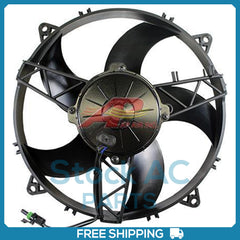 Condenser Fan 11" Assembly Puller Curved Paddle Blade with Polaris OE Connector