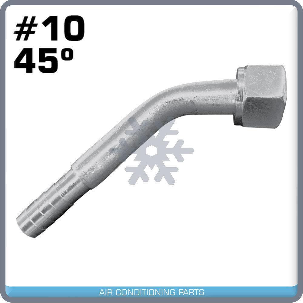 A/C Fitting Barbed Push On Female Oring #10X45 Degree Nut 4 Hose 10 - CM315075