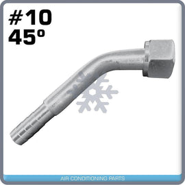 A/C Fitting Barbed Push On Female Oring #10X45 Degree Nut 4 Hose 10 - CM315075