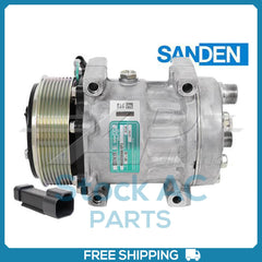 New Compressor for OE Sanden SD7H15  123mm 8 Groove Clutch 24V
