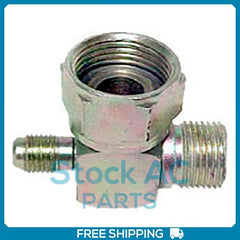 A/C Adapter Service Port Compressor Service 90 degree #8 Steel