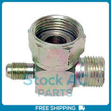 A/C Adapter Service Port Compressor Service 90 degree #8 Steel