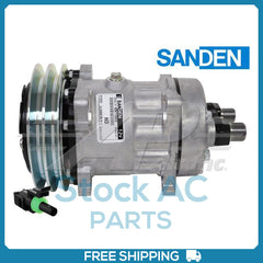 Compressor OE Sanden SD7H15  152mm 2 Groove Clutch 12V with Milled Off Ear