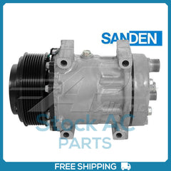 New Compressor for OE Sanden SD7H15SPRHD  119mm 8 Groove Clutch 12V