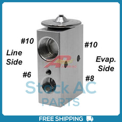 A/C Expansion Valve 1/4" Mounting Holes  1" Apart Center to OE# ABPN83308211