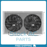 New A/C Condenser for Remote Mount w/ Dual Spal Puller Fans 12V 16x26