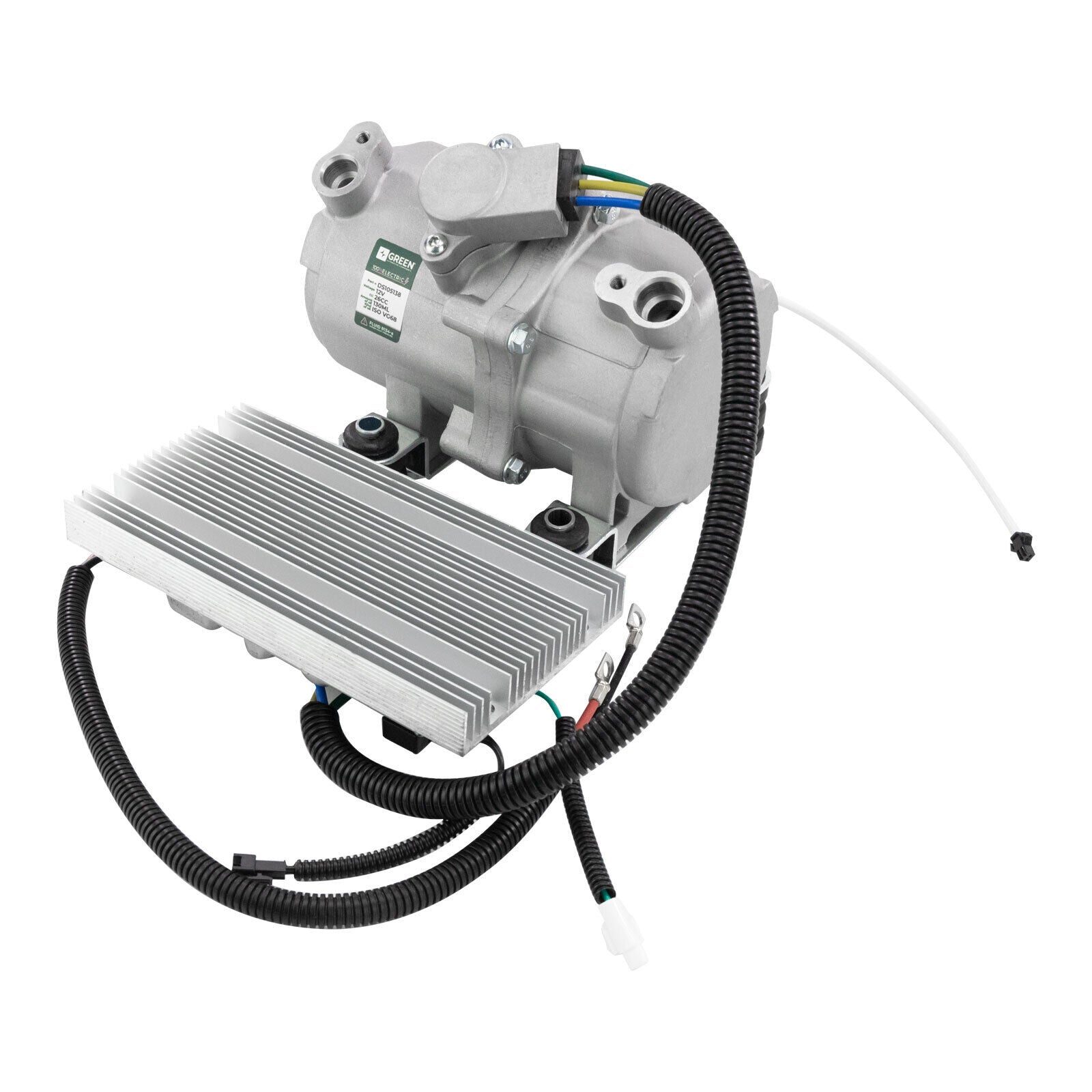 ELECTRIC AC AIR CONDITIONING COMPRESSOR UNIVERSAL APP - CARS, TRUCK&VANS - 24V