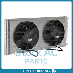 New A/C Condenser for Remote Mount w/ Dual Spal Puller Fans 12V 12x26